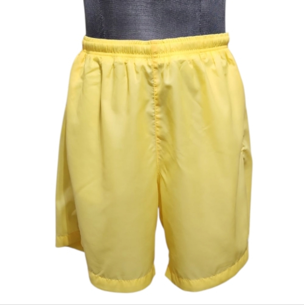 Nike Men's Yellow Nylon Swim Trunks (XL)